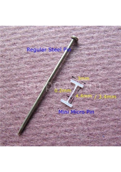 4.4 MM Micro Fine Kısa Seffaf Plastik Kılçık 10.000 Adet