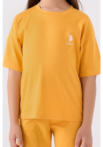 U.S. Polo Assn. U.s. Polo Assn Kız Çocuk Sarı Bermuda Takım Us1848-c-v3 Sarı