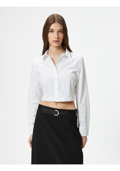 Koton Crop Gömlek Uzun Kollu Slim Fit Klasik Yaka Pamuklu Beyaz 4sal60099ıw 4SAL60099IW000 Beyaz Koton Crop Gömlek Uzun Kollu Slim Fit Klasik Yaka Pamuklu Beyaz 4sal60099ıw 4SAL60099IW000 Beyaz