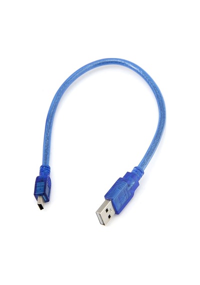 30cm Mini Usb Kablo Mavi 480 Mbps Usb 2.0 Hot