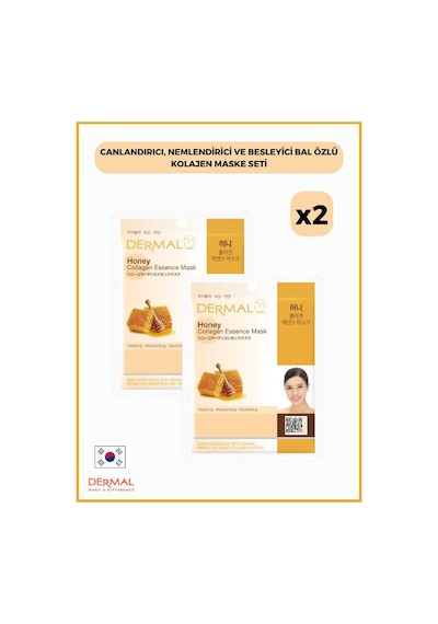 Dermal Bal Özlü Kolajen Maskesi 2 x 23 G