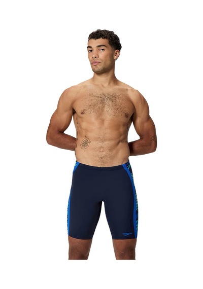 Speedo Hyperboom Splice Jammer Erkek Yüzücü Mayosu Lacivert