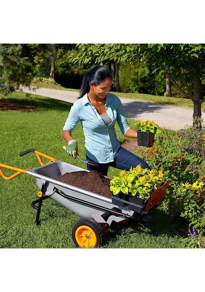 Worx Wg050 100lt./136kg. Profesyonel Çok Amaçlı El Arabası, Taşıma Arabası Fr Wg050