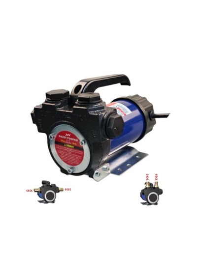 Cmc 3/4 Inc Dıştan Çekme Çift Giriş Çıkışlı Mazot Aktarım Pompası 12 V-400 Watt