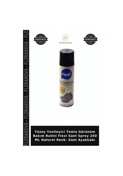 Floranova Yüzey Yenileyici Temiz Görünüm Bakım Rutini Flexi Süet Sprey 250 Ml Naturel Renk- Süet Ayakkabı Çok Renkli