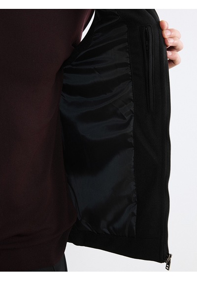 Lc Waikiki Lc Waıkıkı Siyah Slim Fit Dik Yaka Erkek Yelek
