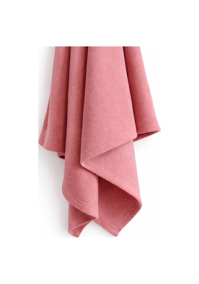 Prime Sleeks Kalın Dokulu Yün Tv Battaniyesi 120x150 Cm Koltuk Şalı Diz Örtüsü - Pembe Pembe
