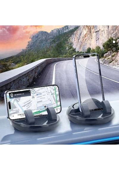 Mainshop Araç İçi Telefon Tutucu Numaratörlü Araba Numaratör Telefon Tutucu 360 Dönen M-225