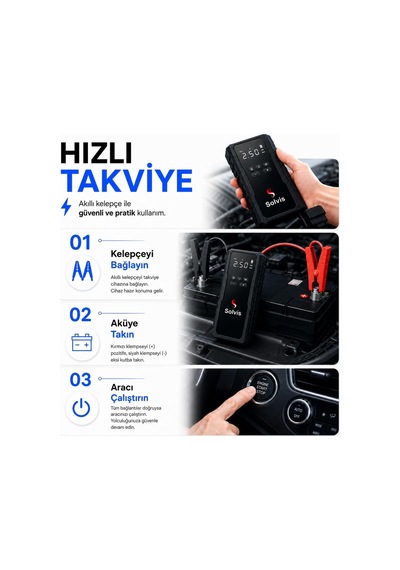 Akü Takviye Cihazı Siyah