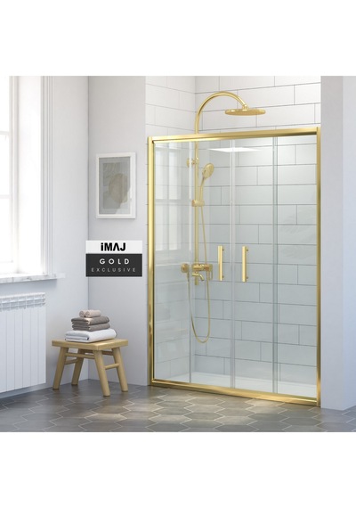 İmaj Banyo Gold Orta Açılır 2 Sabit 2 Sürgü Duşakabin