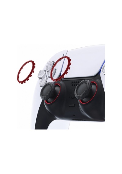 Ps5 Ring Dualsense Analog Çerçevesi Playstation 5 Kol Tamir Parçası 2 Adet Halka Bordo