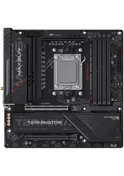 Maxsun Termınatör B850m Pro Dark Wıfı7 Ddr5 Hdmı-dp Typec Pcıe 5.0 1851p Matx