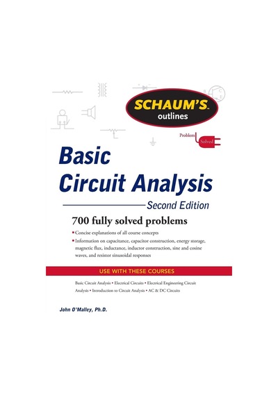 Schaum's Outline Of Basic Circuit Analysis, Second Edition Sku: Zeusstkf8cccf9c1e