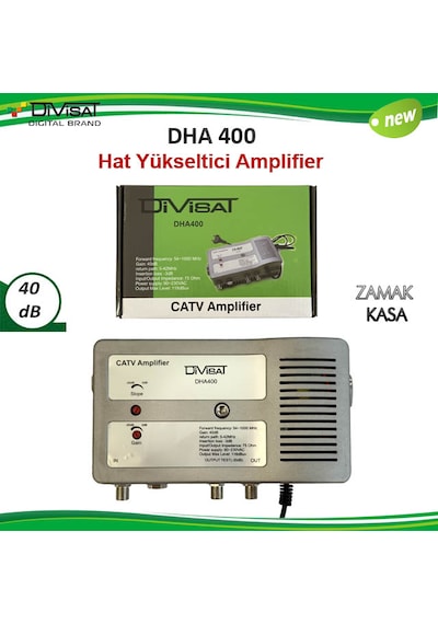 Divisat Dha 400 Hat Yükseltici Amplifier 40db - Zamak Kasa