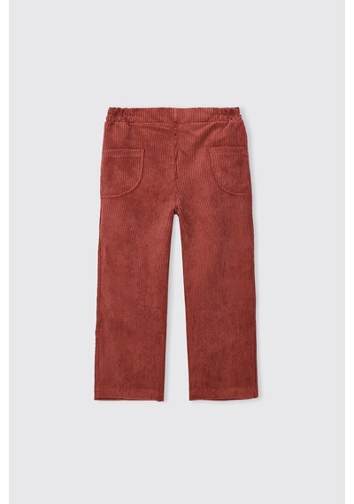 Panço Kız Çocuk Kiremit Pantolon 2521gk04031 Kahverengi