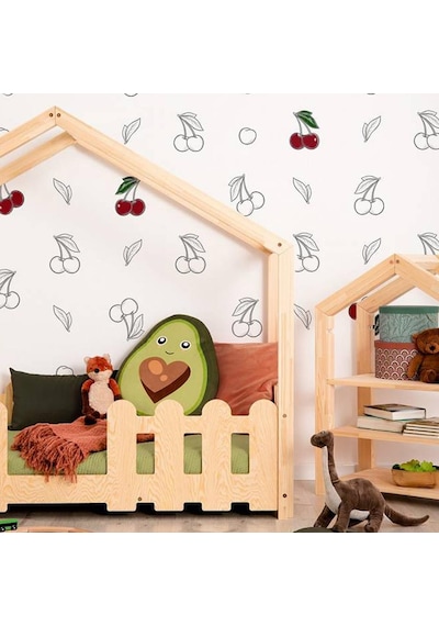 Markaawm Markaawm Çocuk Karyola Montessori Yatak Doğal Çam Cone