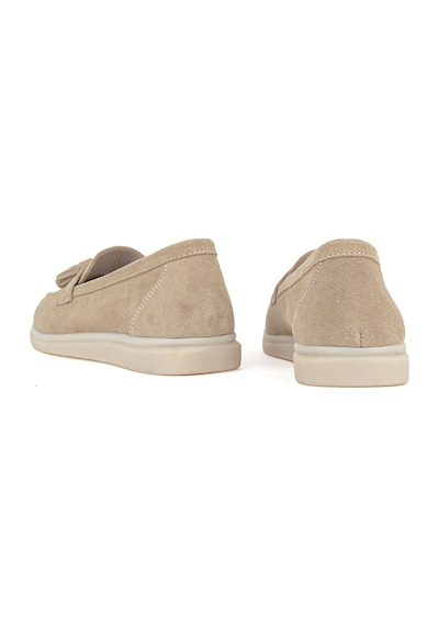 Ziya, Kadın Hakiki Deri Loafer Ayakkabı 161359z402 Bej 161359z402 340