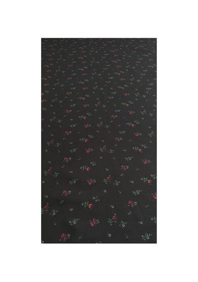 Pamuk Viskon Kumaş 150 Cm En Dökümlü Elbiselik Şalvarlık 1000 -1 Kırmızı Çiçekli
