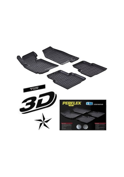 Perflex Citroen Berlingo 3D Havuzlu Paspas Perflex X-Mat 3D Paspa