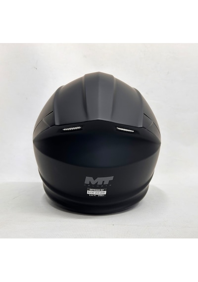 Mt Kask Genesis Sv Pure A1 Mat Siyah Çene Açılır Kask Iç Güneş Vizörlü Mat Siyah - Siyah