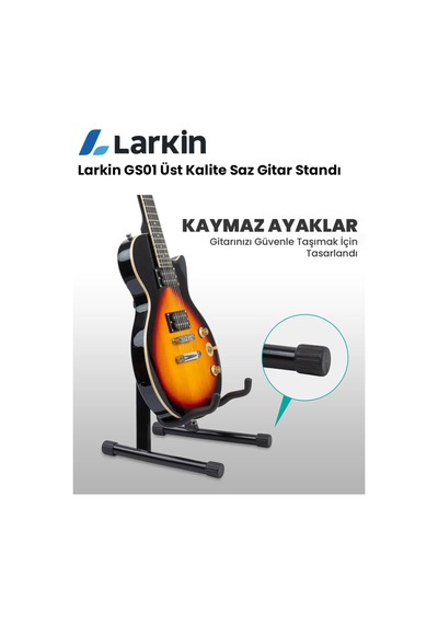 Larkin Gs01 Üst Kalite Enstrüman Gitar Standı Ayaklığı Sehpası