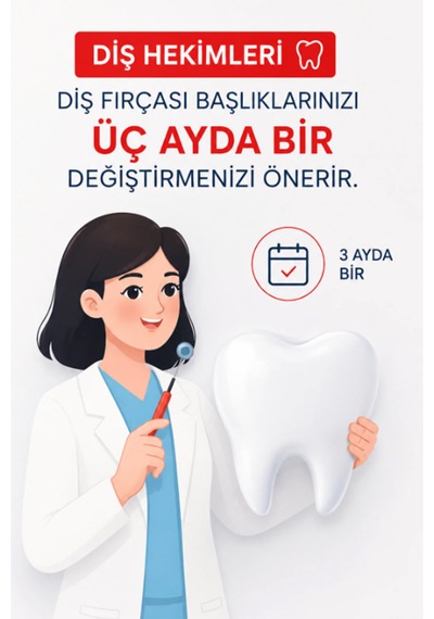 Cappadocians Kids Elektrikli Diş Fırçası Yedek Başlığı Çocuklar İçin Renkli 4'lü