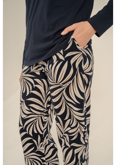 Arnetta Kadın Care Yourself Lacivert Uzun Kol Pijama Takım Ar3738-s-v1 Ar3738-s-v1