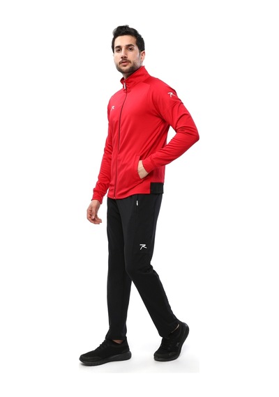 Raru Tam Fermuarlı Eşofman Takımı Valens Kırmızı 001
