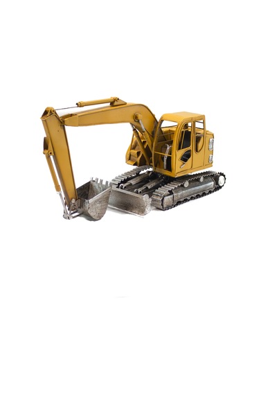 Dekoratif Metal Ekskavatör İş Makinesi C0794