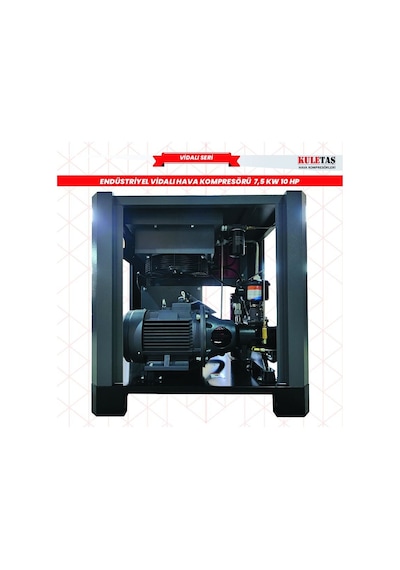 Kuletaş RE-10 Endüstriyel Vidalı Hava Kompresörü 10 Hp