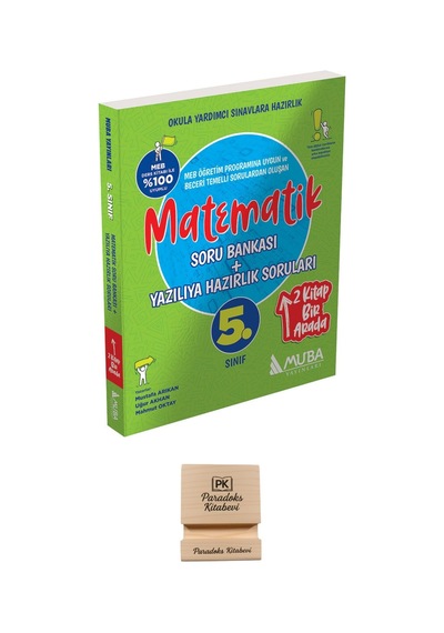 Muba 5. Sınıf Matematik Soru Bankası Ve Yazılıya Hazırlık Soruları + Telefon Standı