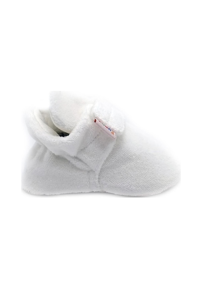 Funny Baby Kadife Cıtlı Rahat Panduf Esnek Ergonomik Yumuşacık Taban Özel Tasarım Organik Rahat Hava Alır Yüzey - Ekru