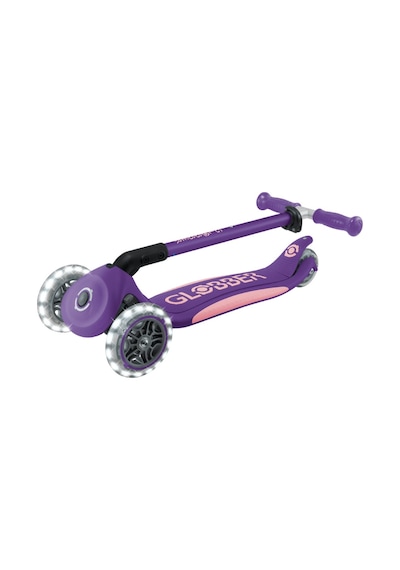 Globber Elite Deluxe Işıklı Scooter - Koyu Mor Mor