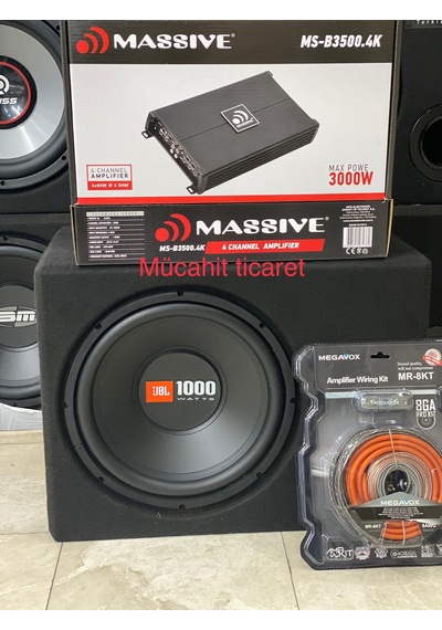 Jbl Cs-1214 30cm Paket Massive 4kanallı Anfi 3000w Plc Kablo