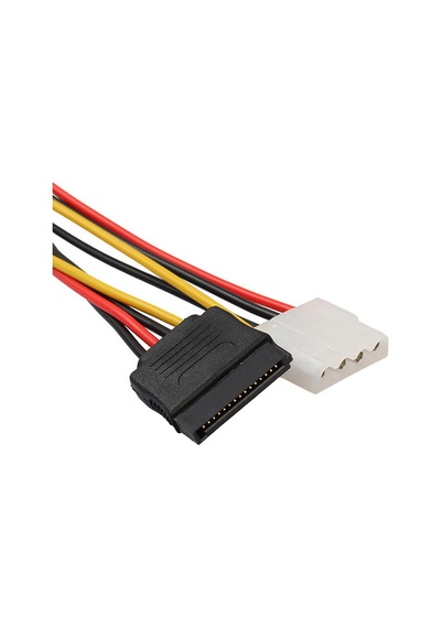 Molex 4 Pin Dişi Power To Sata 15 Pin Dişi Power Çevirici Kablo 30 Cm