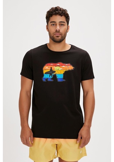 Bad Bear Gleen T-shırt Nıght Erkek Tişört Siyah S-xxl 001