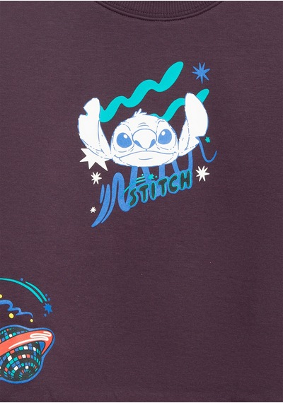Mavi - Stitch Baskılı Mor Sweatshirt 7s10161-70635 Mor