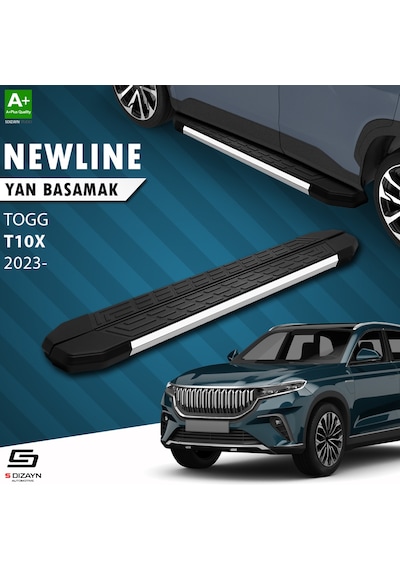 S-dizayn Togg T10x Newline Krom Yan Basamak 203 Cm 2023 Üzeri