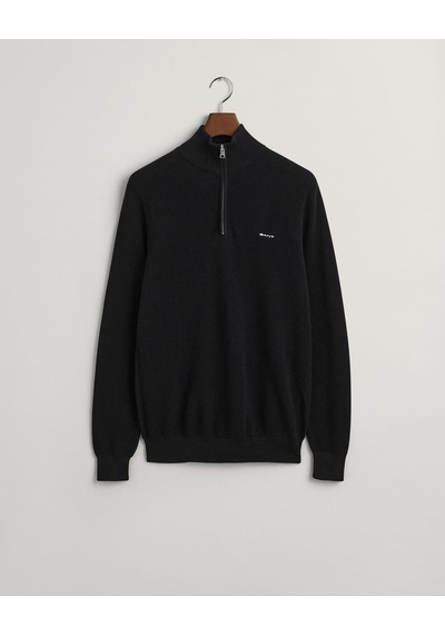 Gant Erkek Siyah Regular Fit Yarım Fermuarlı Kazak-10746 5-siyah