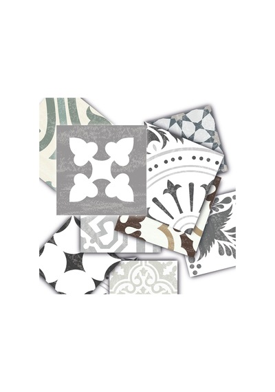 Tink Kendinden Yapışkanlı İngiliz Desenli Pvc Karo Kaplama 10x10 Cm 20'li Paket