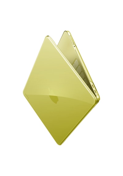Macbook Neo 13 İnç A3404 Uyumlu Vero Kapak Şeffaf Premium Renk Tonları Ve Klavye Koruyucu 2'li Set Sarı