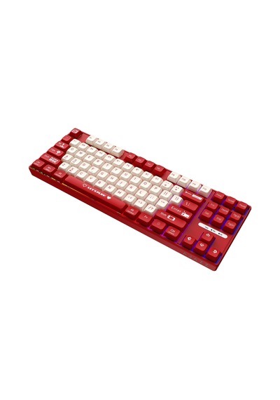Ajazz Ak870 Mc Kablolu Mekanik Oyun Klavyesi Kırmızı Klavye Brown Switch