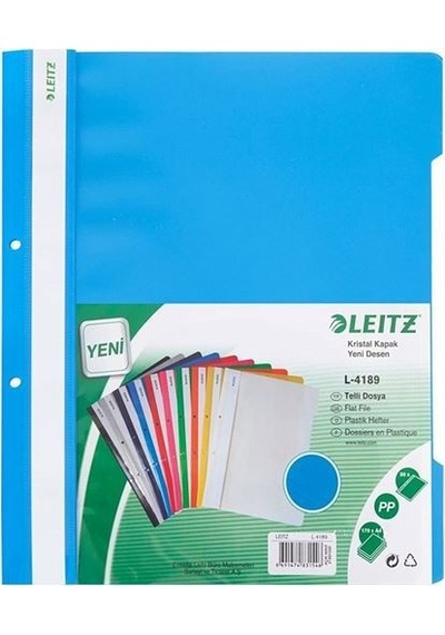 Leitz 41891030 Telli Dosya Açık Mavi 50'li