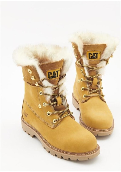 Caterpillar Cat 015z101184 Utah Fur Sarı Nubuk Kadın Bot-sarı Sarı