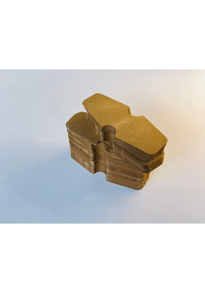 100 Adet Kraft Takı Kartı 12.2 5x3 Cm Küpe Kolye Bileklik Sunum Kartı Kraft Takı Sergi Kartı