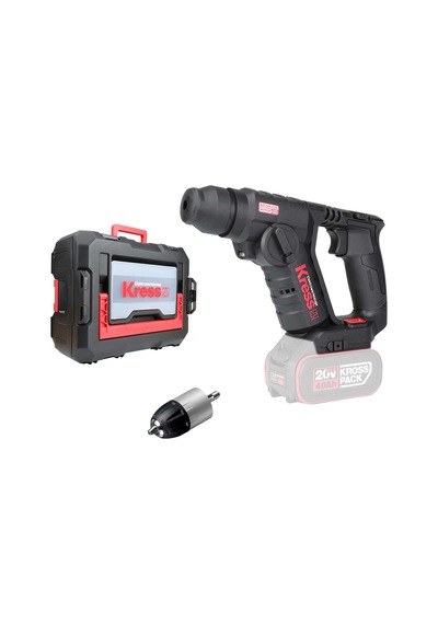 Kress Kuc50.91 20volt Kömürsüz 1.7j Profesyonel Sds-plus Pnömatik Şarjlı Matkap + 10mm Mandren Akü Dahil Değildir