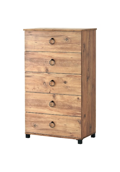 Buket Yüksek 5 Çekmeceli Şifonyer 73x45x125 Demonte 001