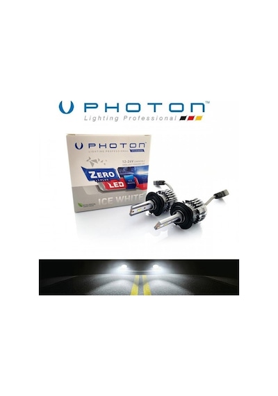 Photon H7 Photon LED Xenon Oto Ampul Zero Fansız Beyaz şimşek led