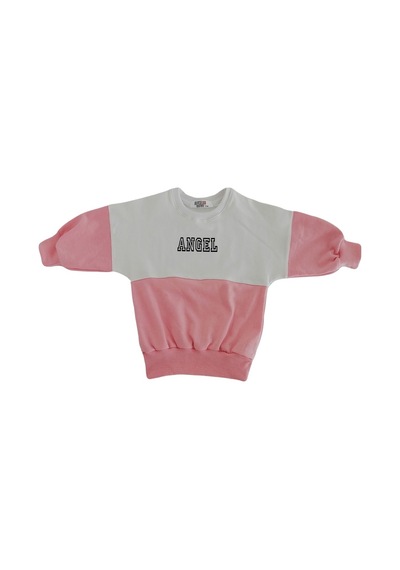 Berselüx Baskılı Kız-Erkek Çocuk Uzunkollu Penye Sweatshirt/Sweat (508781555) Beyaz