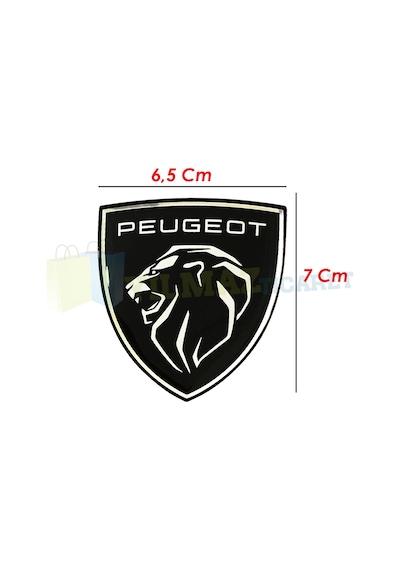 Peugeot Arma 3D Oto Damla Sticker Yapıştırma 2 Adet Yüksek Kalite